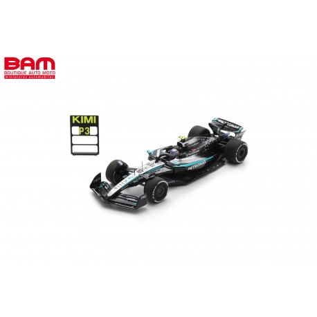 SPARK S9617 MERCEDES W16 N°12 Mercedes-AMG PETRONAS Formula One Team 3ème GP Canada 2025 Kimi Antonelli + Pit board 1/43