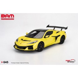 TOP SPEED TS0645 CHEVROLET Corvette ZR1 Accelerate Yellow 2025 1/18