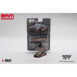 MINI GT MGT00860-BL NISSAN GT-R Nismo N°10 PONOS GAINER GT300 SUPER GT 2023 Hironobu Yasuda - Riki Okusa 1/64
