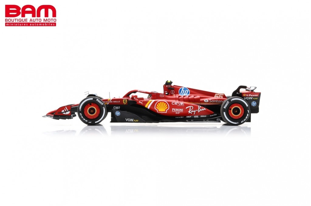 Miniature 1/43 Looksmart Ferrari F1 SF-24 #55 - Monaco GP 2024, Carlos Sainz, LSF1064
