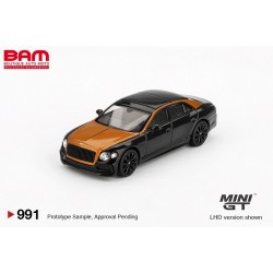 MINI GT MGT00991-L BENTLEY Flying Spur Orange Flame - Onyx 2024 (1/64)