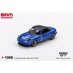 MINI GT MGT01069-L MAZDA MX-5 Miata Tuned version Dark Blue 1990 1/64