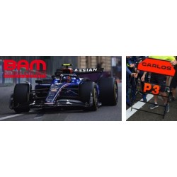 SPARK S9633 WILLIAMS FW47 N°55 Williams Racing 3ème GP Azerbaijan 2025 Carlos Sainz (avec pit board) 1/43