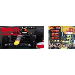 SPARK S9635 RED BULL Racing RB21 N°22 Oracle Red Bull Racing 6ème GP Azerbaijan 2025 Yuki Tsunoda (avec pit board) 1/43