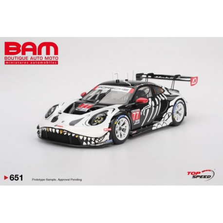 TOP SPEED TS0651 PORSCHE 911 (992) GT3 R N°77 GTD PRO AO Racing Petit Le Mans 2025 1/18