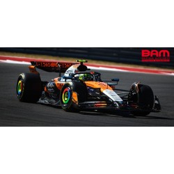 SPARK 64S094 MCLAREN MCL39 N°4 McLaren Formula 1 Team 2ème GP US 2025 Lando Norris 1/64