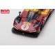 LOOKSMART LSLM191 FERRARI 499P N°51 FERRARI AF CORSE 3ème 24H Le Mans 2025 A. Pier Guidi - J. Calado - A. Giovinazzi 1/43