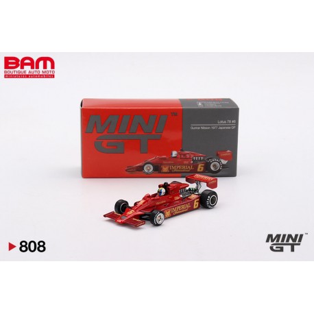 MINI GT MGT00808-L LOTUS 78 N°3 GP Japon 1977 Gunnar Nilsson 1/64