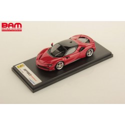 LOOKSMART LS504A FERRARI SF90 STRADALE SC ROSSO CORSA NERO DS 1250 1/43