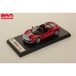 LOOKSMART LS538B FERRARI 296 GTS ROSSO CORSA WITH ASSETTO FIORANO 1/43