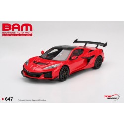 TOP SPEED TS0647 CHEVROLET Corvette ZR1 Torch Red 2025 1/18