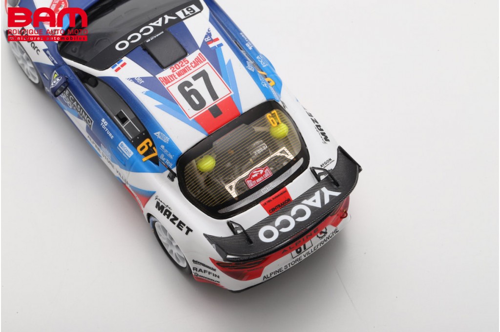 1/18 Spark 2022 Alpine A110 Rally #46 2nd RGT Rallye Monte Carlo Emmanuel Guigou, Kévin Bronner Car Model
