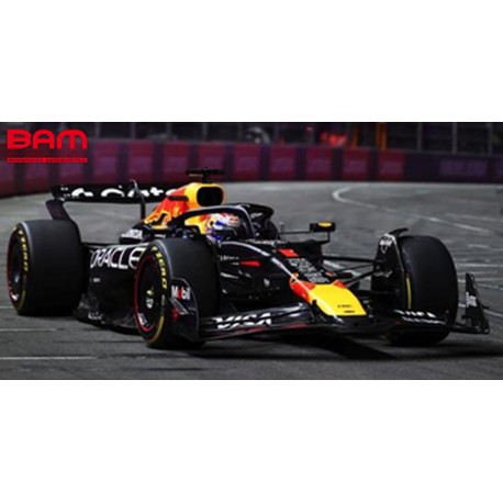 SPARK 18S1116 RED BULL Racing RB21 N°1 Oracle Red Bull Racing Vainqueur Las Vegas 2025 Max Verstappen avec Pit Board 1/18