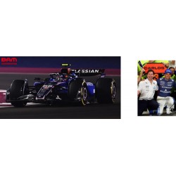 SPARK S9683 WILLIAMS FW47 N°55 Atlassian Williams 3ème GP Qatar 2025 Carlos Sainz (avec pit board) 1/43