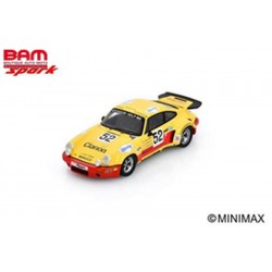 SPARK S9802 PORSCHE Carrera RSR 3.0 N°52 24 H Le Mans 1975 W. Vollery - R. Dorchy - E. Chapuis 1/43
