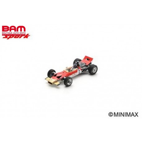 SPARK S6376 LOTUS 49B N°1 Vainqueur GP Monaco 1969 Graham Hill 1/43