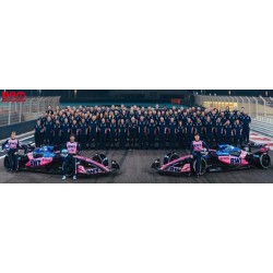SPARK 64S083 BWT Alpine Formula One Team A525 GP Abu Dhabi 2025 Pierre Gasly & Franco Colapinto "Merci, Viry" 1/64
