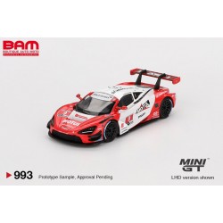 MINI GT MGT00993-L MCLAREN 720S GT3 EVO PFAFF Motorsports Laguna Seca 2024 (1/64)