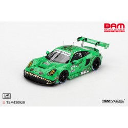 TRUESCALE TSM430928 PORSCHE 911 (992) GT3 R N°177 AO Racing GP Long Beach 2025 J. Edgar - L. Vanthoor 1/43