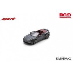SPARK S8783 PORSCHE 911 Turbo S (992) Cabriolet - Agate Grey 1/43