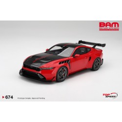 TOP SPEED TS0674 FORD Mustang GTD Race Red 2025 1/18