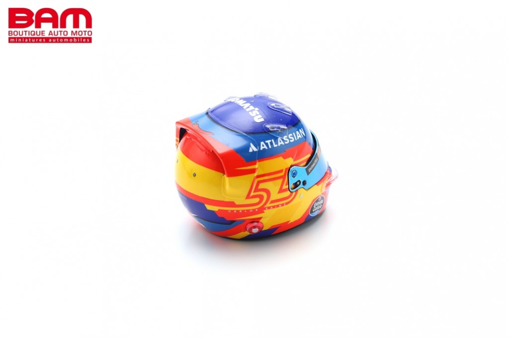 Casque F1 Spark 1/5 Carlos Sainz GP Espagne 2022 - Miniature Collection Neuve