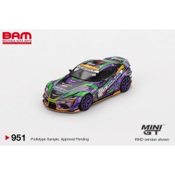 MINI GT MGT00951-BL TOYOTA GR Supra Kuhl D1GP Evangelion Racing 2021 1/64