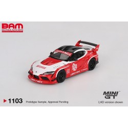 MINI GT MGT01103-L TOYOTA GR Supra LB-WORKS Red/White 2025 1/64