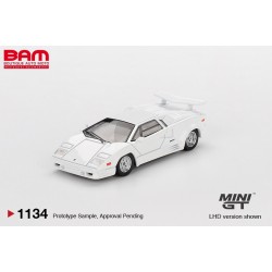 MINI GT MGT01134-L LAMBORGHINI Countach 25ème Anniversaire White 1989 1/64