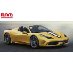 LOOKSMART LS1222A FERRARI 458 Speciale A - Giallo Tristrato avec livrée Nart 1/12