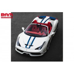 LOOKSMART LS1222C FERRARI 458 Speciale A - Bianco Fuji avec livrée Nart 1/12