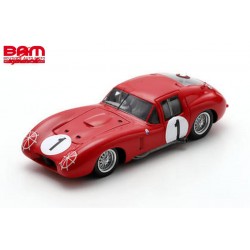 SPARK S6549 MASERATI 450S Zagato Coupe N°1 24H Le Mans 1957 S. Moss – H. Schell 1/43