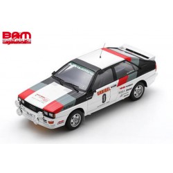 SPARK 18S1042 AUDI Quattro N°0 Rallye Urbibel Algarve 1980 H. Mikkola - A. Hertz 1/18