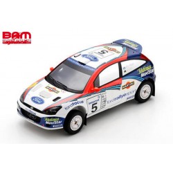 SPARK 18S1044 Ford Focus WRC 02 N°5 Vainqueur Rallye Safari 2002 C. McRae - N. Grist 1/18