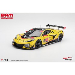 TOP SPEED TS0718 CHEVROLET Corvette Z06 GT3.R N°4 Corvette Racing By Pratt Miller Motorsports 24H Daytona 2026 1/18
