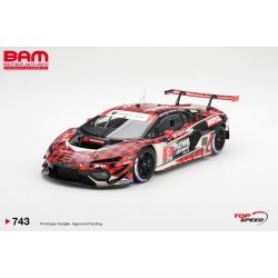 TOP SPEED TS0743 LAMBORGHINI Temerario GT3 N°9 Pfaff Motorsports 12H Sebring 2026 A. Caldarelli - S. Mitchell - F. Perera 1/18