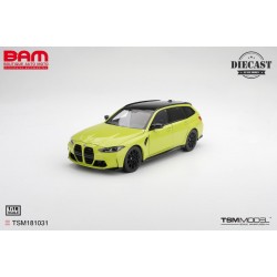 TRUESCALE TSM181031 BMW M3 Touring (G81) Sao Paulo Yellow Solid 2023 1/18