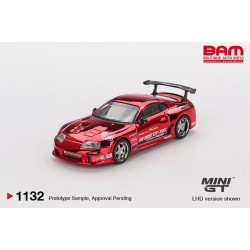 MINI GT MGT01132-L TOYOTA Supra (A80) Top Secret GT-300 Red Chrome 2014 1/64
