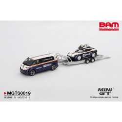 MINI GT MGTS0019 SET Porsche 911 Dakar N°718 + Volkswagen ID. Buzz Porsche Centrum Gelderland Roughroads 2025 1/64