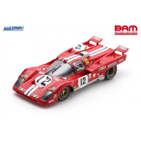 LOOKSMART LSLM204 FERRARI 512M N°12 3ème 24H Le Mans 1971 (1/43)
