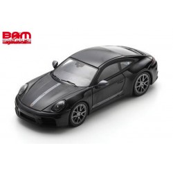 SPARK S8786 PORSCHE 911 Carrera T (992.2) -Jet Black Metallic (1/43)
