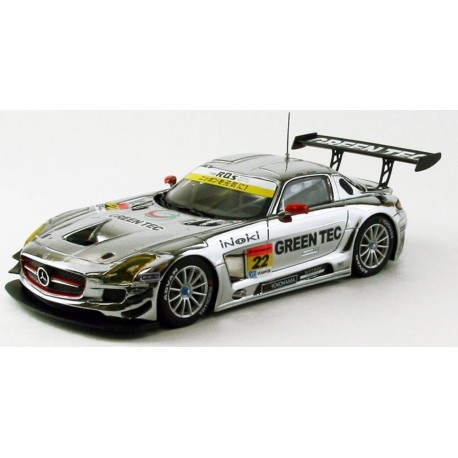 EBBRO 1/43 Scale GREEN TEC SLS AMG GT3 Super GT300 2013 No.22 Model Car - Japan Import