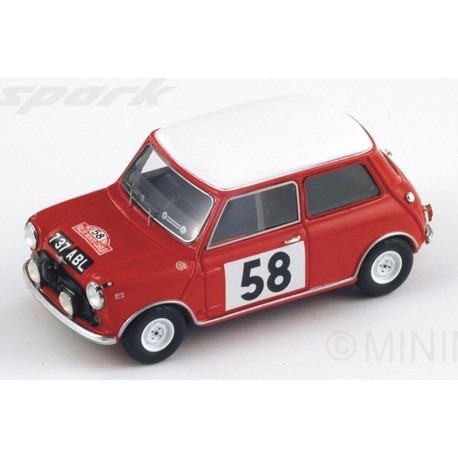 SPARK S1189 MINI MORRIS Cooper N°58 M. Carlo 1963