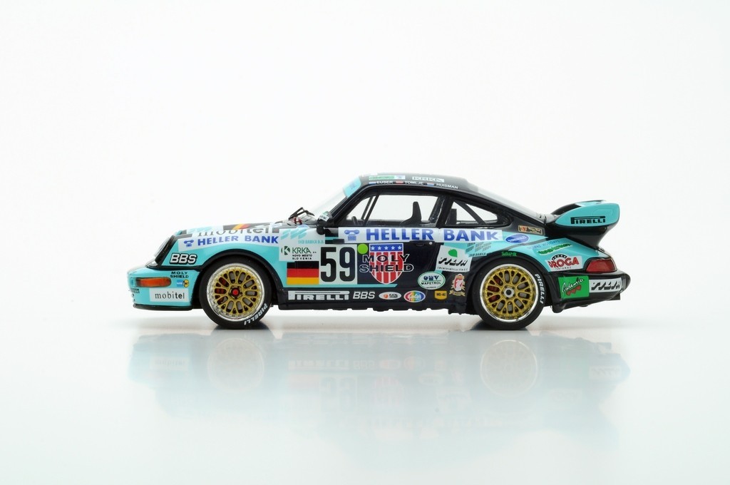Spark 1:43 Porsche 911 Carrera RSR #59 24h LeMans 1994 Euser, Huisman, Tomlje S4176 modèle