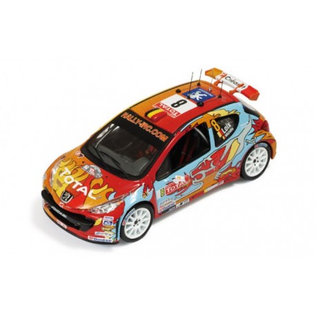 Miniature Peugeot 207 S2000 N°8 Rallye D'Ypres 2009 - 1/43ème Neuve - Marque Altaya/Ixo