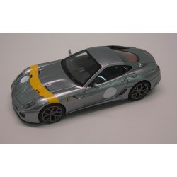 LOOKSMART LS369H FERRARI 599 GTO GRIS TITANE BANDE JAUNE 1.43